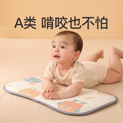 热销婴儿枕头夏季透气凉感云片枕冰丝枕头0-6个月1岁以上宝宝空调