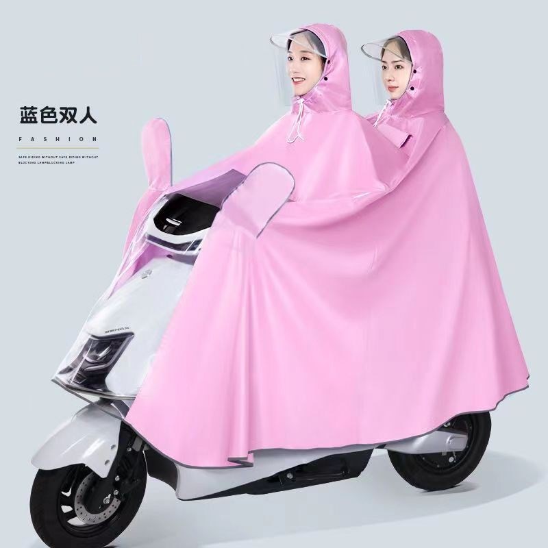 热销雨衣电动车雨披电瓶车防暴雨摩托车骑行男女单人双人成人雨衣