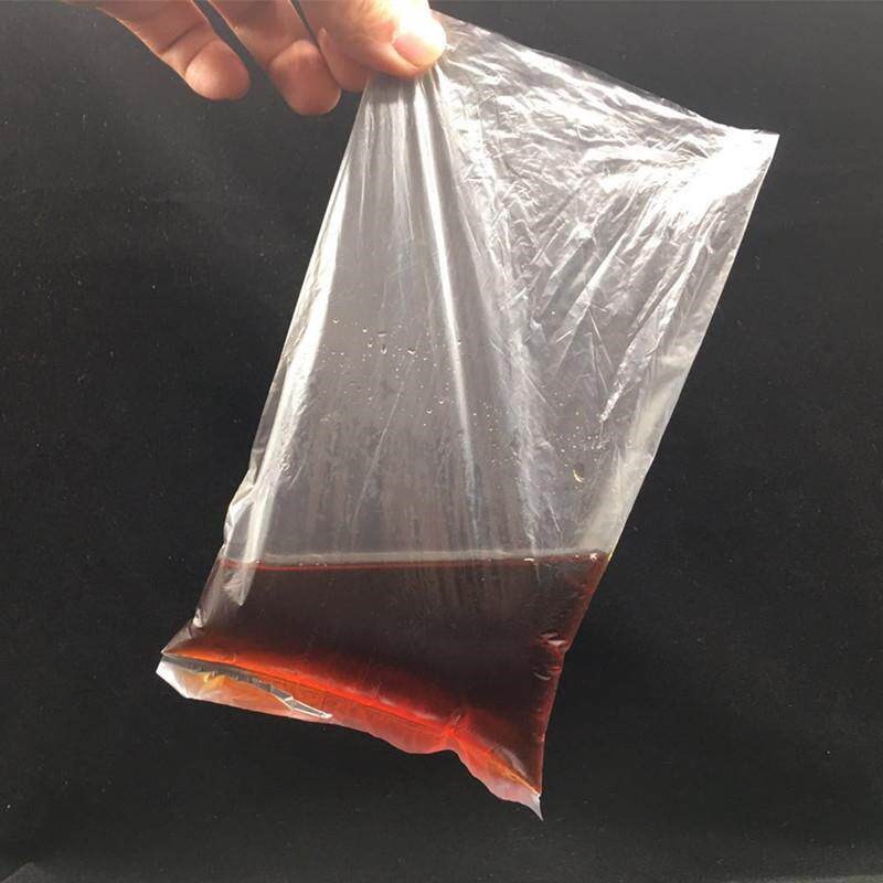 热销肠粉酱汁打包袋装凉皮调料水袋子平口袋小号一次性透明薄款塑