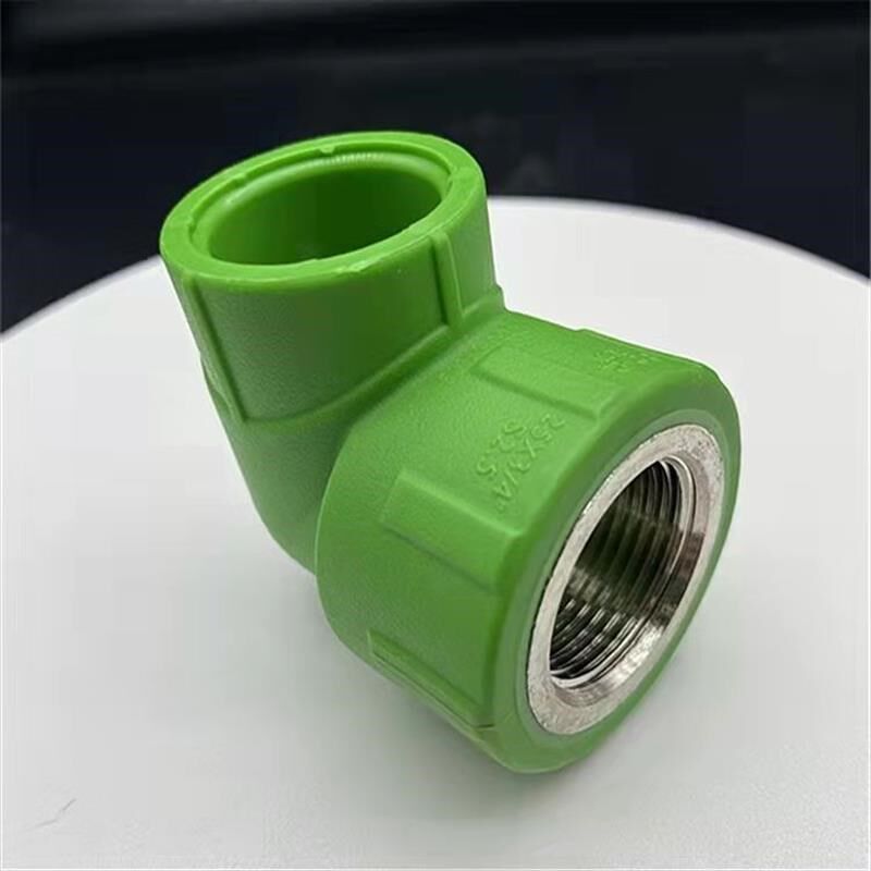 热销联塑ppr管件热熔水管绿色4分6分接头外牙内丝双联弯头三通配