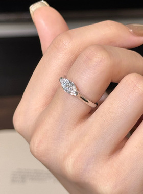 日本品质S925纯银天使之眼戒指女马眼锆石小众设计轻奢高级感精致