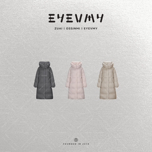 90白鸭羽绒立领连帽外套WT54OWK030 云朵0感泡芙长款 蓬蓬羽绒