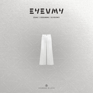 WT53TYQ213 四面弹高腰阔腿显瘦百搭直腿裤 高分小白牛