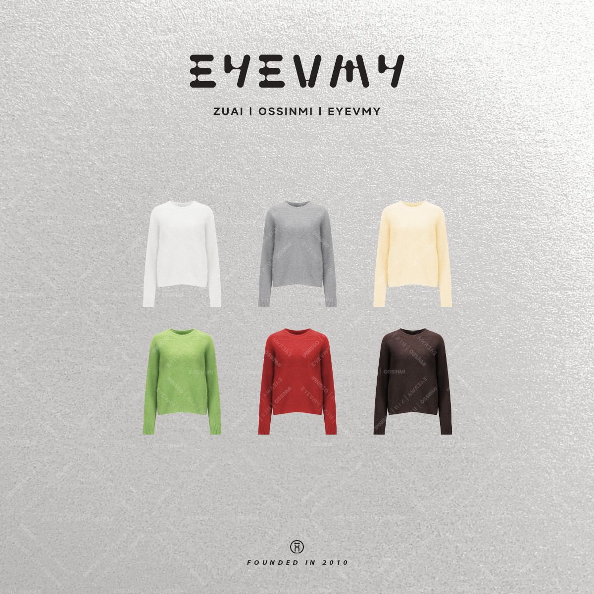 【暖云】羊绒拉毛无缝一体多巴胺系圆领套头羊毛衫WT54FFU156