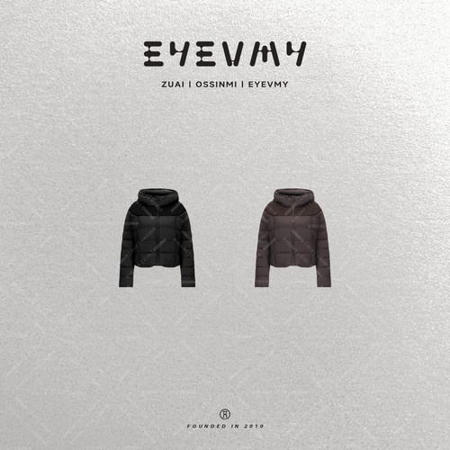 【排骨羽绒】90白鸭绒短款连帽绒布拼接羽绒服外套WT54OWK014