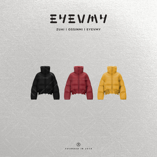 【多巴胺臻绒】不规则罗纹短款高腰90白鹅绒羽绒服WT540FU226