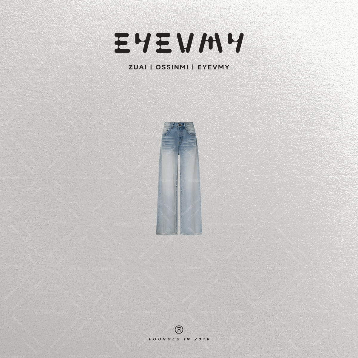 【雅痞腔调】全棉牛仔洗水磨白直筒阔腿裤休闲牛仔裤WT52TLH012,女装/女士精品,牛仔裤,淘宝优惠券,粉丝福利购,淘宝优惠卷