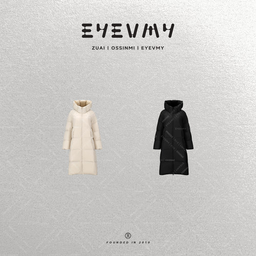 【冬日拾光】90白鸭绒3D立体充绒泡芙格长款羽绒服外套WT54OWK001