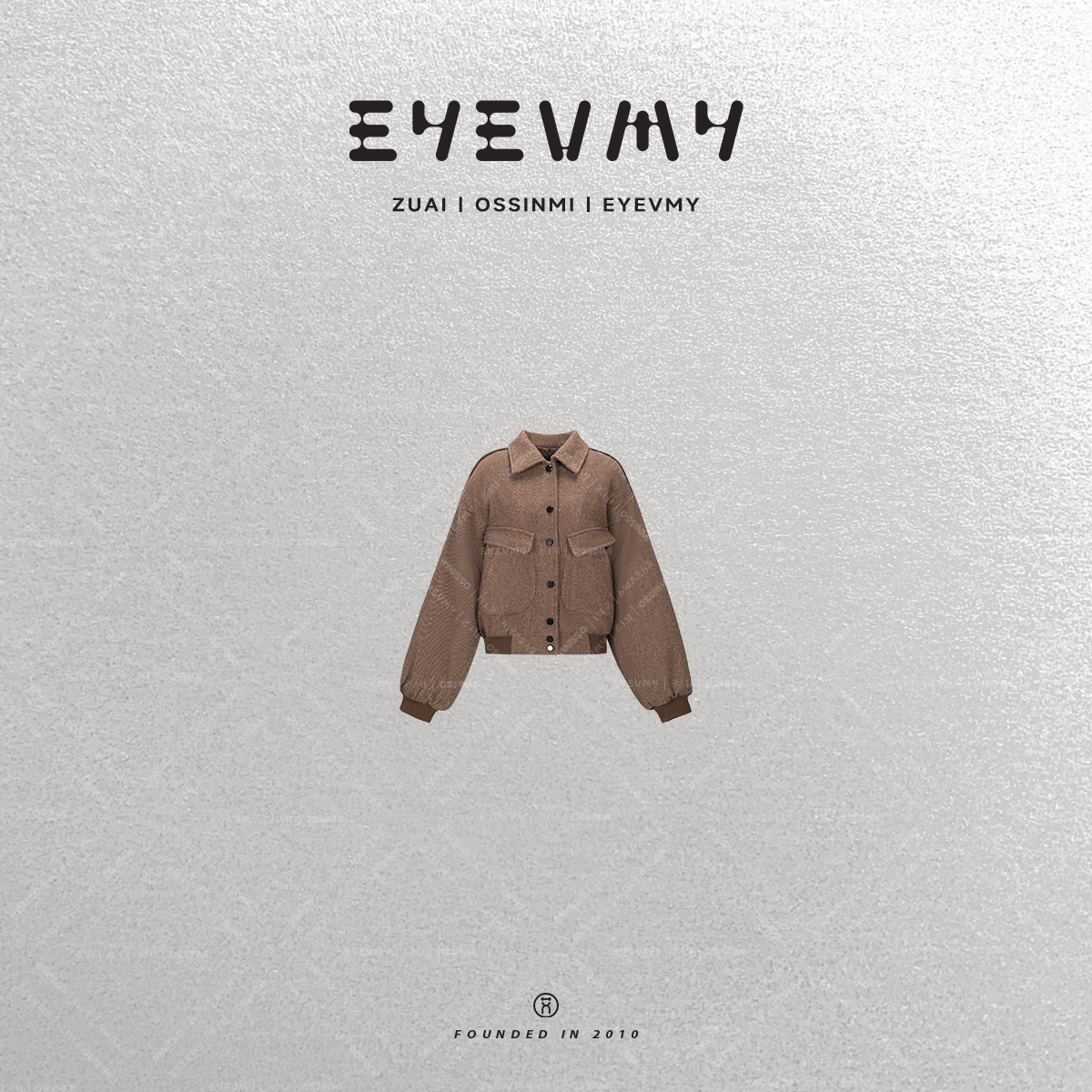 【羊毛巴恩棉夹克】英伦斜纹呢阔版复古夹棉外套WT54NLH001