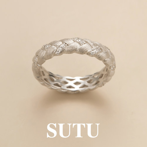 sutu女s925纯银复古高级戒指指环