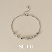 素图手链925银气质小众轻奢百搭手饰个性 独特设计高级感精致首饰