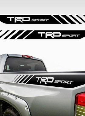跨境专供汽车贴纸适用于Tacoma TRD改装标贴纸 侧裙拉花改装贴膜