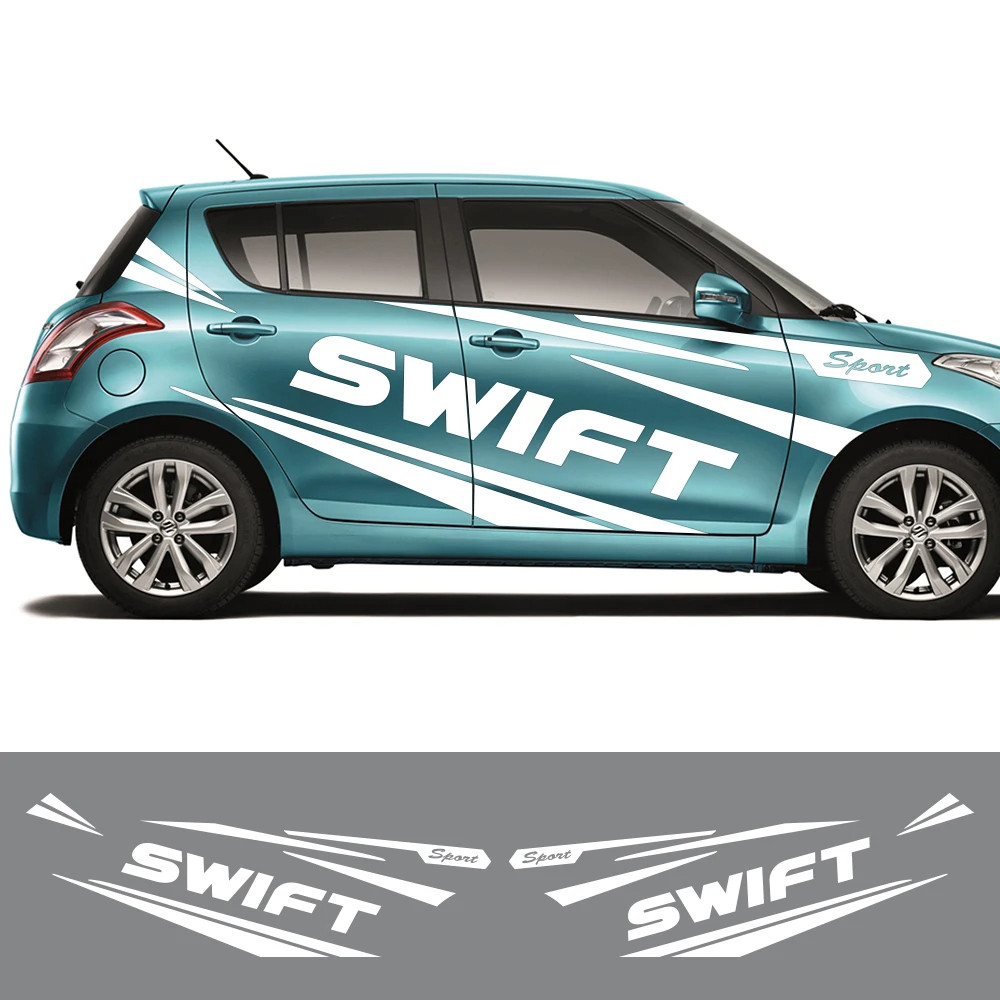 铃木雨燕swift车贴sx4车身腰线贴纸汽车划痕贴运动风个性改装车贴