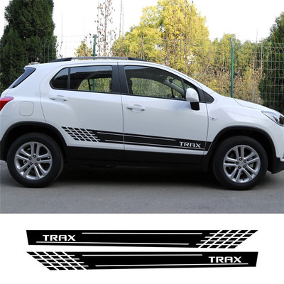 适用于雪佛兰创酷trax侧裙车贴车门车贴拉花改装划痕遮挡个性贴纸