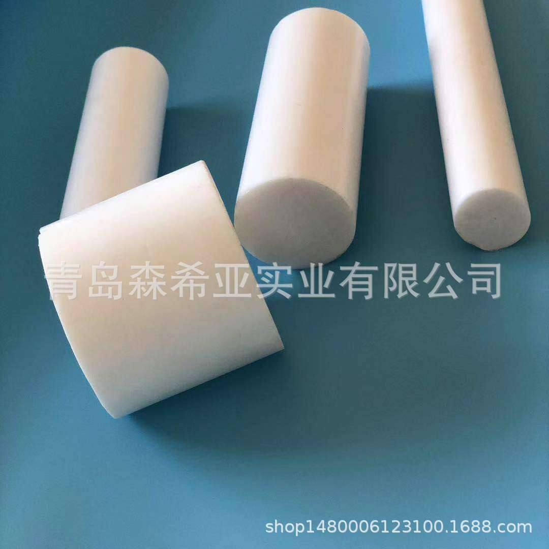 新到四氟新料塑料棒 直径90mm 白色光滑 耐温耐腐 青岛现货销售