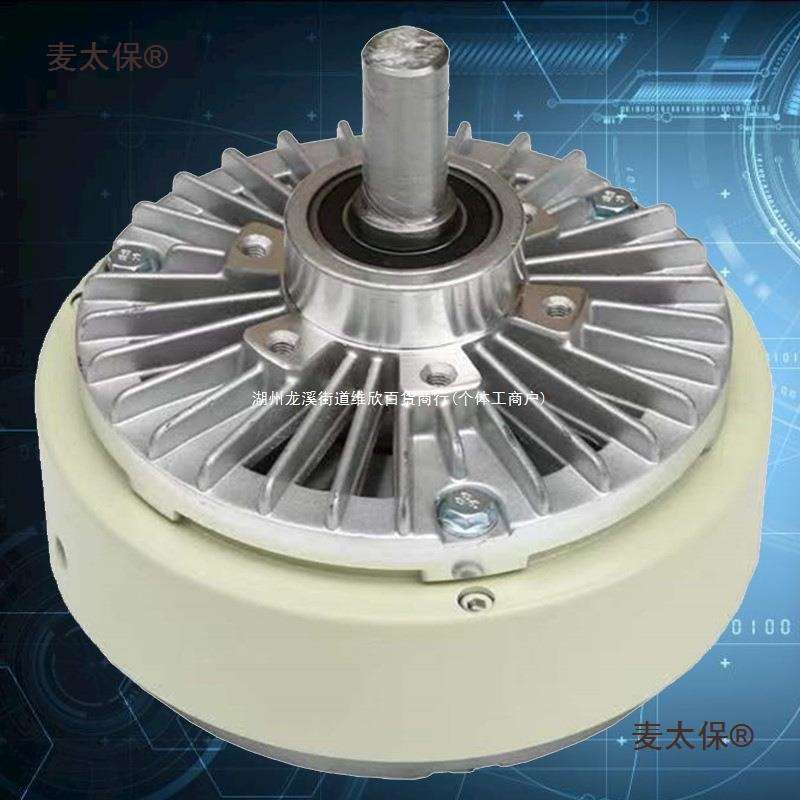 单轴磁粉制动器双轴离合器中空进口张力控制粉刹车测功负载麦太保