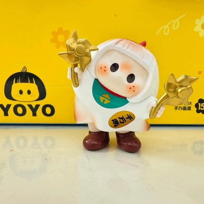 右右酱歪头系列招财转转萌趣迷你手办桌面摆件治愈情绪可爱礼物