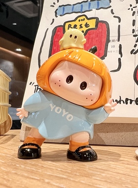 新款yoyo右右酱歪头系列摆件可爱治愈系手办收藏桌面装饰送友礼物