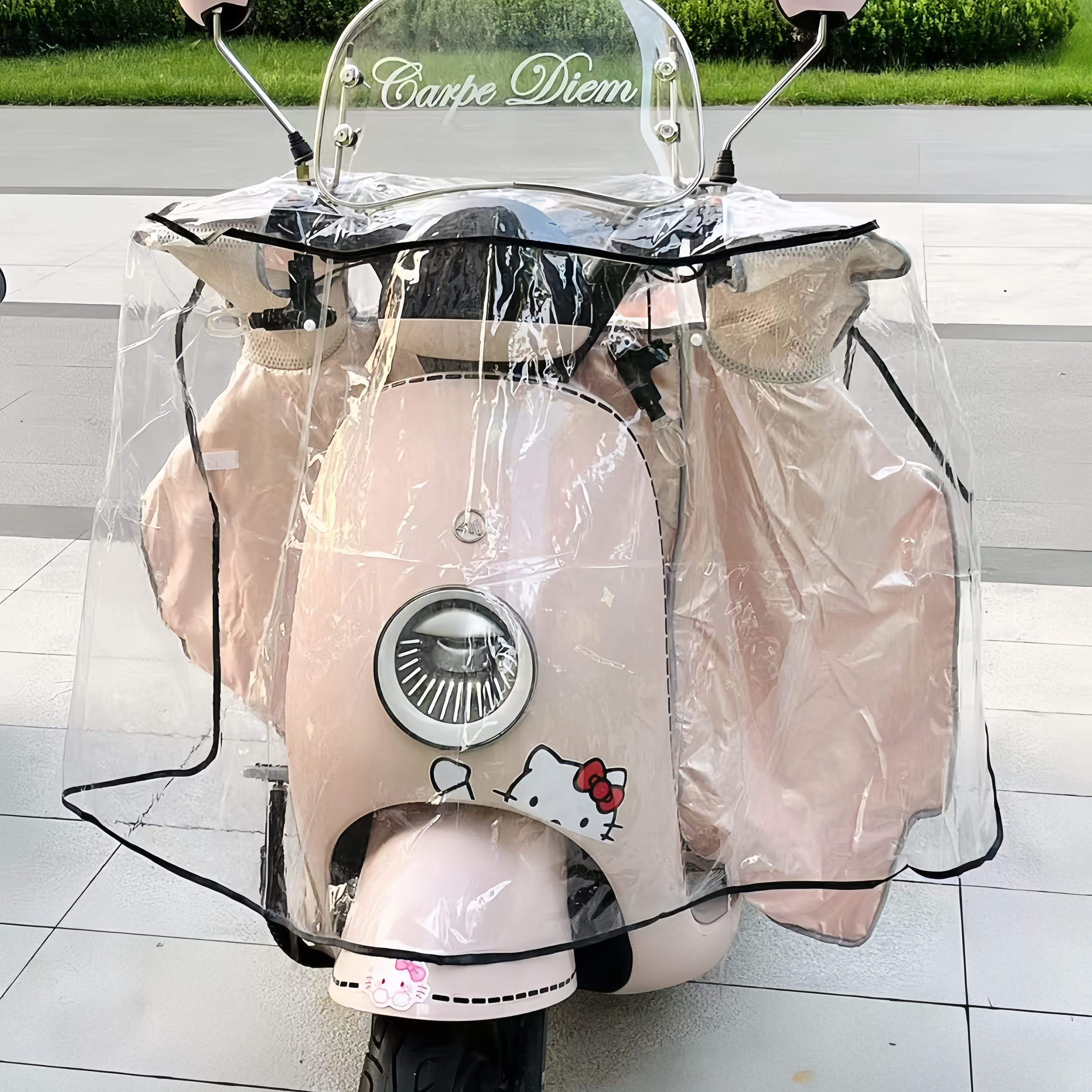电动车防雨罩车头防尘罩防水电动车雨衣透明保护套电动车遮雨罩