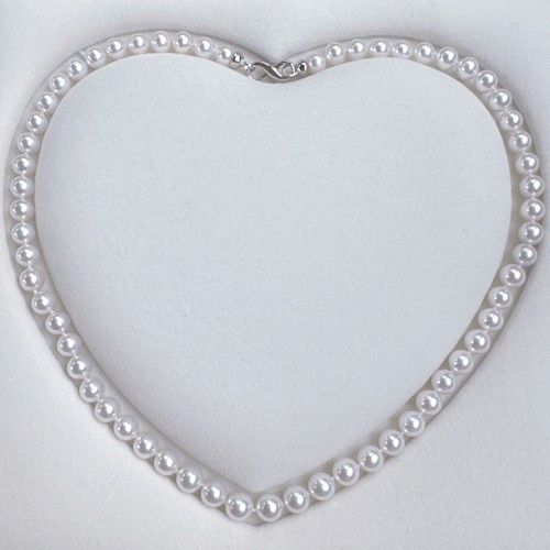 AKOYA海水珍珠项链女天然送妈妈百搭气质强光正圆无瑕送礼锁骨链