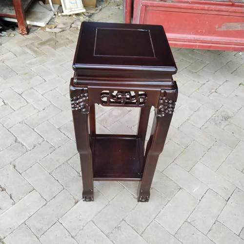 盆景架实木客厅奇石底座鱼缸架超承重方形花架子工艺品置物架包邮