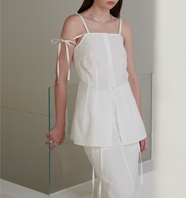 小众百搭气质吊带连衣裙抹胸法式