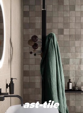 Asttile意大利进口白陶土浅灰色墙砖厨房卫生间浴室瓷砖地砖100