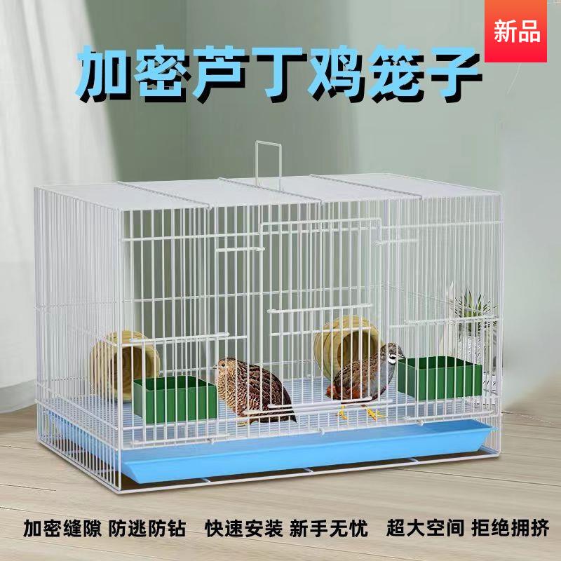 芦丁鸡专用养殖笼子家用加密大号芦丁鸡铁丝笼小鸡小鸭子鹌鹑鸟笼