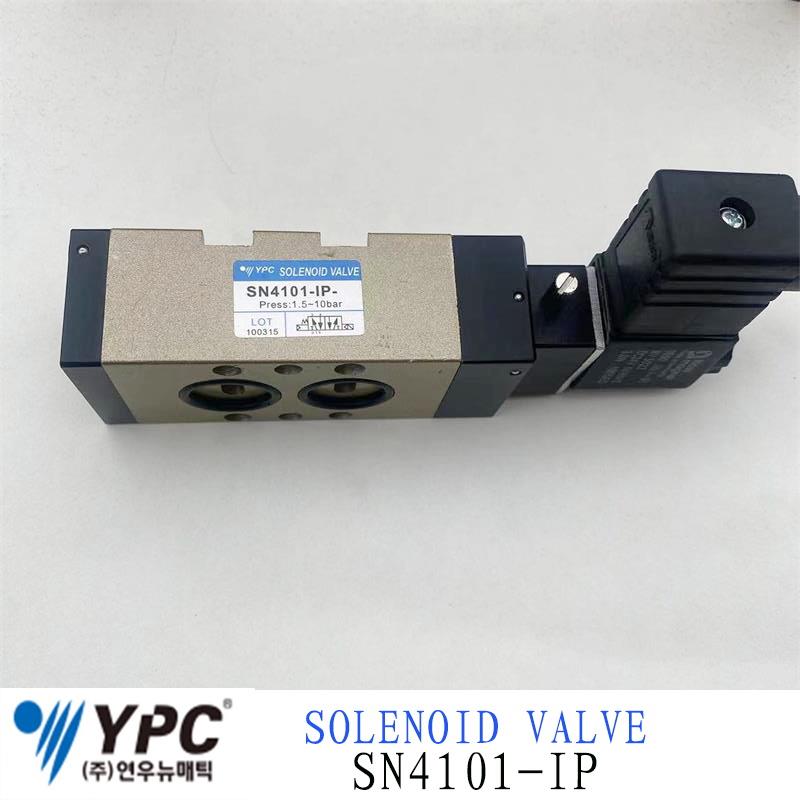 YPC韩国SN4101-IP 电磁阀换向阀二位五通板式现货供应AC220/DC24