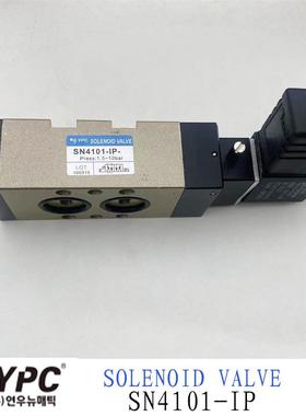 YPC韩国SN4101-IP 电磁阀换向阀二位五通板式现货供应AC220/DC24