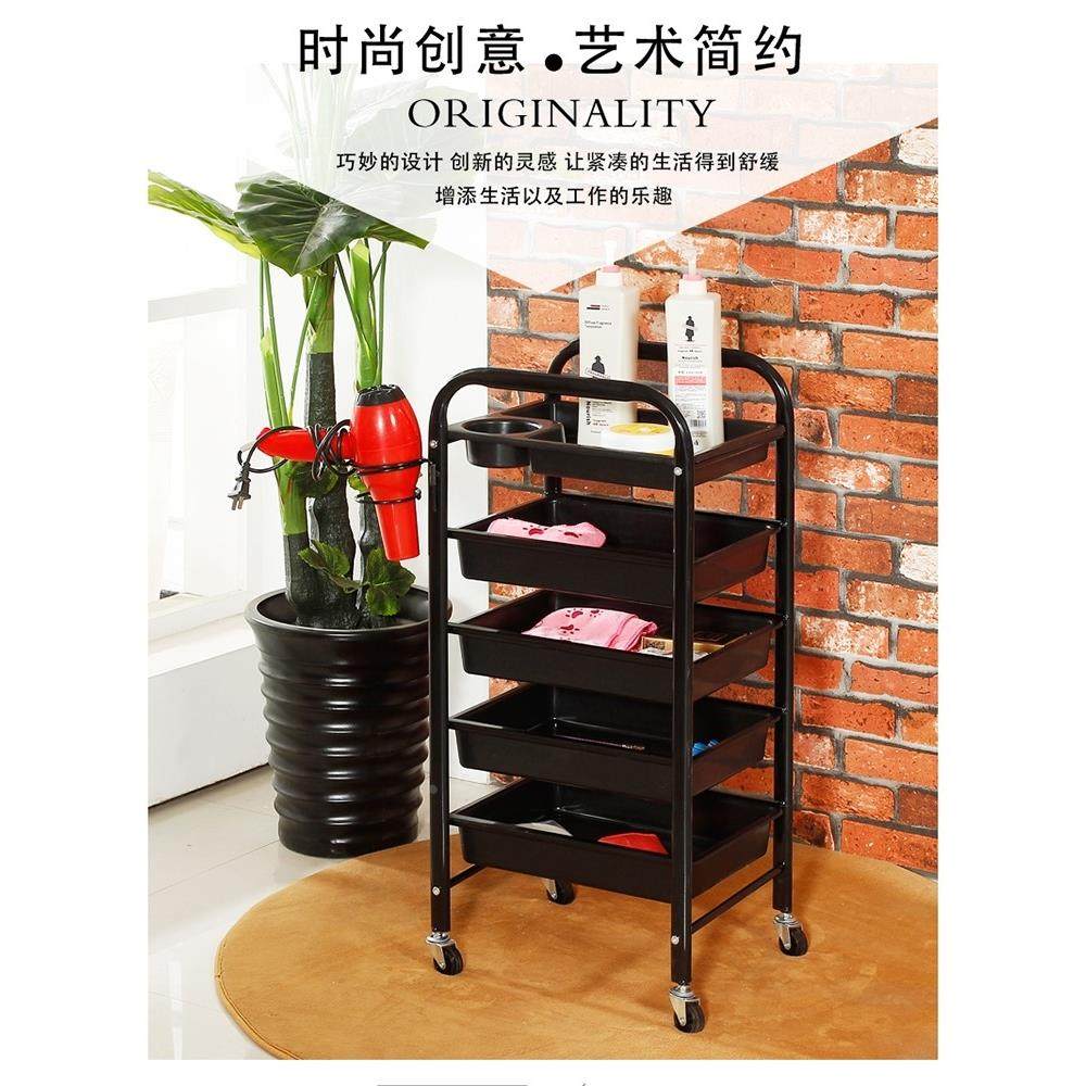 美发工具车理发店焗油烫染推车发廊抽屉式杠子车金色美容车工具柜
