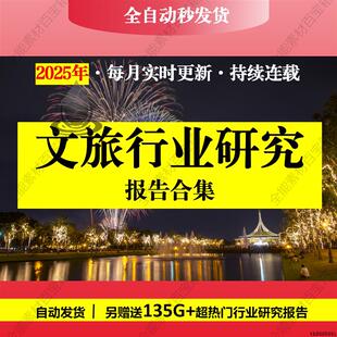 2025文旅行业报告文旅产业市场调研分析文旅消费趋势研究方案合集