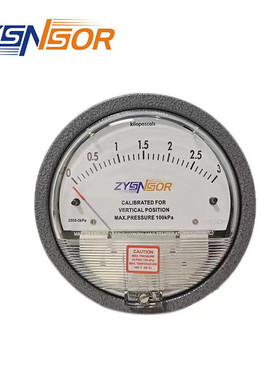 ZYSNSOR 指针式 差压表 微差表 M2000系列0-30KPA 铸铝材质