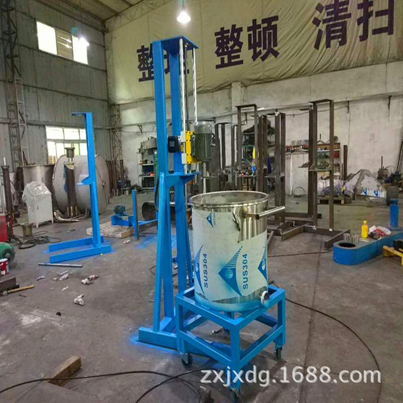 客户要求电动螺杆升降搅拌机无噪音 涂料分散机 油漆油墨分散机