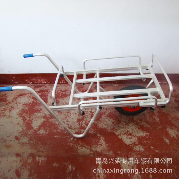 青岛厂家供应手推工具车 铝合金平板手推货车