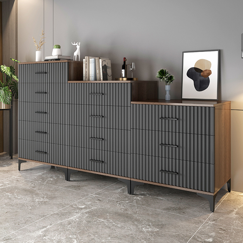 五斗柜卧室床尾收纳斗柜子储物柜客厅靠墙组合斗橱美式轻奢抽屉柜