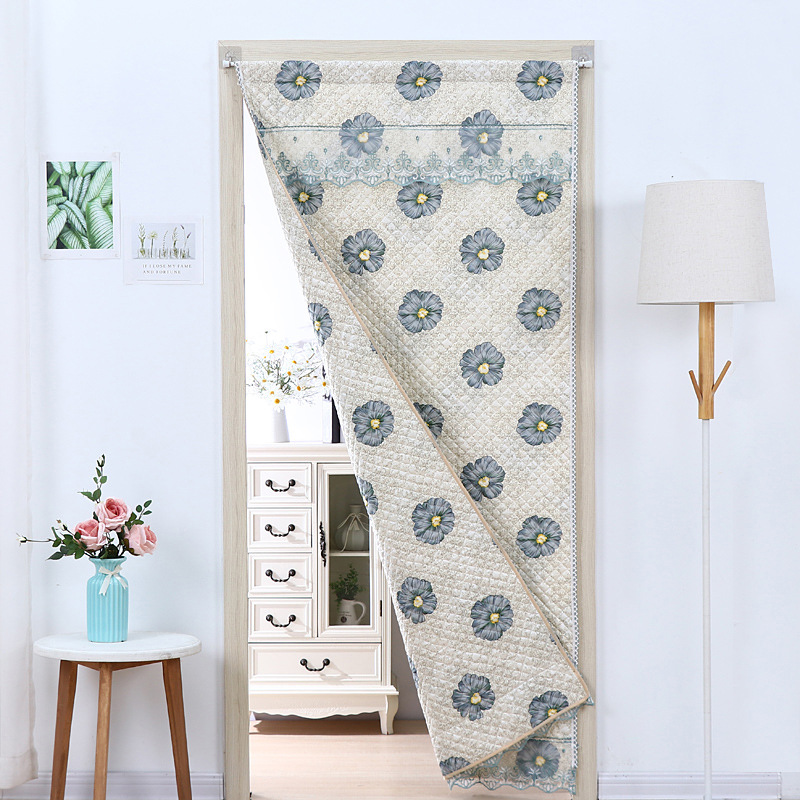 夹厚棉门帘挡风保暖防冷气卧室厨房客厅家用装饰隔断帘门帘子新款