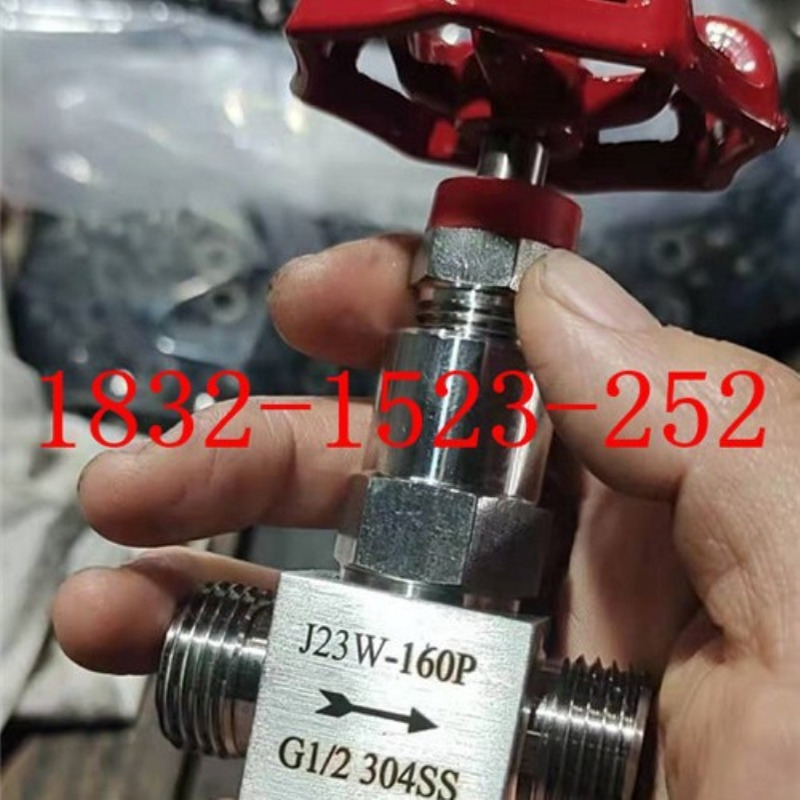 J23W-160P 304SS不锈钢外螺纹针型阀G1/2 M14*1.5 M20*1.5 M27*2