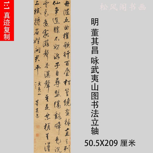 董其昌咏武夷山六尺七尺条幅