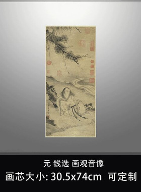 11元钱选画观音像台北故宫藏