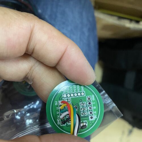 磁编码器AS5047P可以输出UVW 脉冲直径32毫米代替霍尔传感器信号
