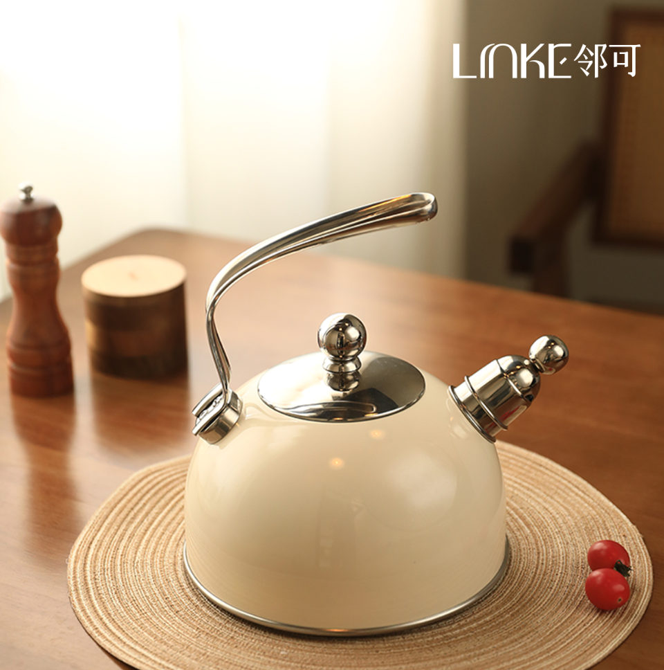 LINKE邻可 · 304不锈钢响水壶  高颜值喷色鸣音0涂层烧水壶热水