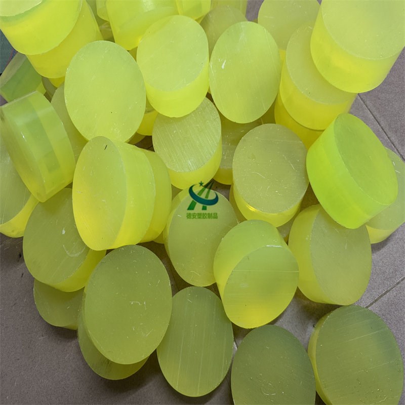 热销优力胶棒空心胶圈套橡胶牛筋棒100-300PU圆饼大聚氨酯棒零切