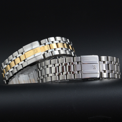 热销适用帝舵手表i带钢带帝陀经典王子15833-50133男表带20mm 叉