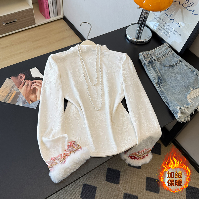 洛如嫣新中式内搭打底衫上衣