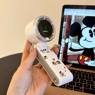无叶风扇办公室桌面小型手持超静音大风力便携可挂脖随身涡轮风扇