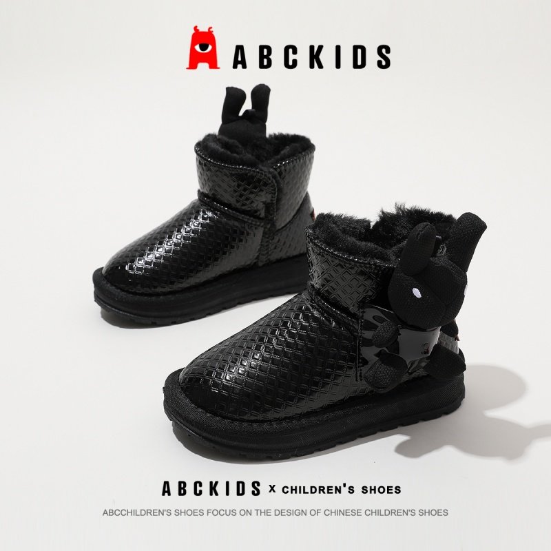 ABCkids童鞋女童雪地靴冬季小兔子亮面棉鞋加绒加厚保暖儿童棉靴,童鞋/婴儿鞋/亲子鞋,棉鞋,淘宝优惠券,粉丝福利购,淘宝优惠卷