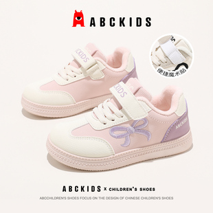 ABCkids童鞋女童加绒运动鞋冬季新款儿童加绒保暖棉鞋女孩二棉鞋