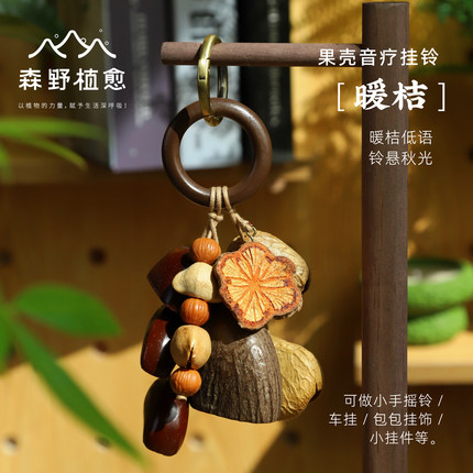 森野植愈暖桔天然果壳包包挂件装饰吊饰摇铃送礼生日礼物挂饰车挂