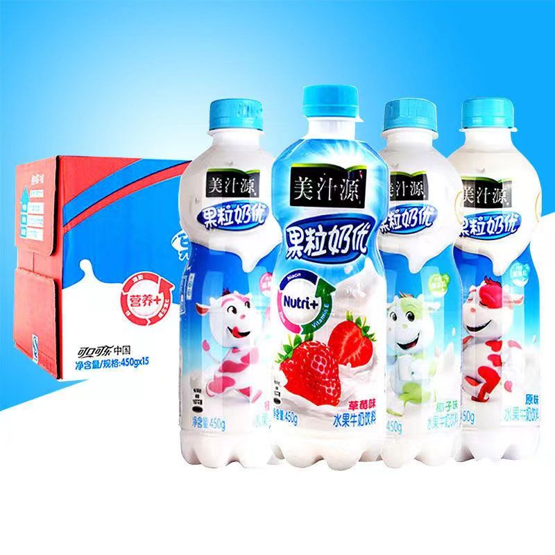 美汁源果粒奶优多口味整箱450ml
